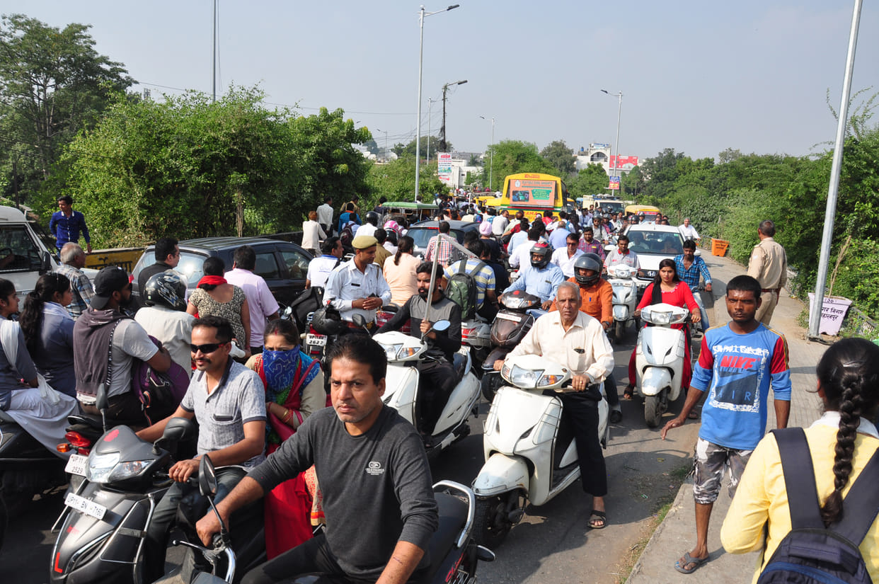 From officer to child stuck in jam