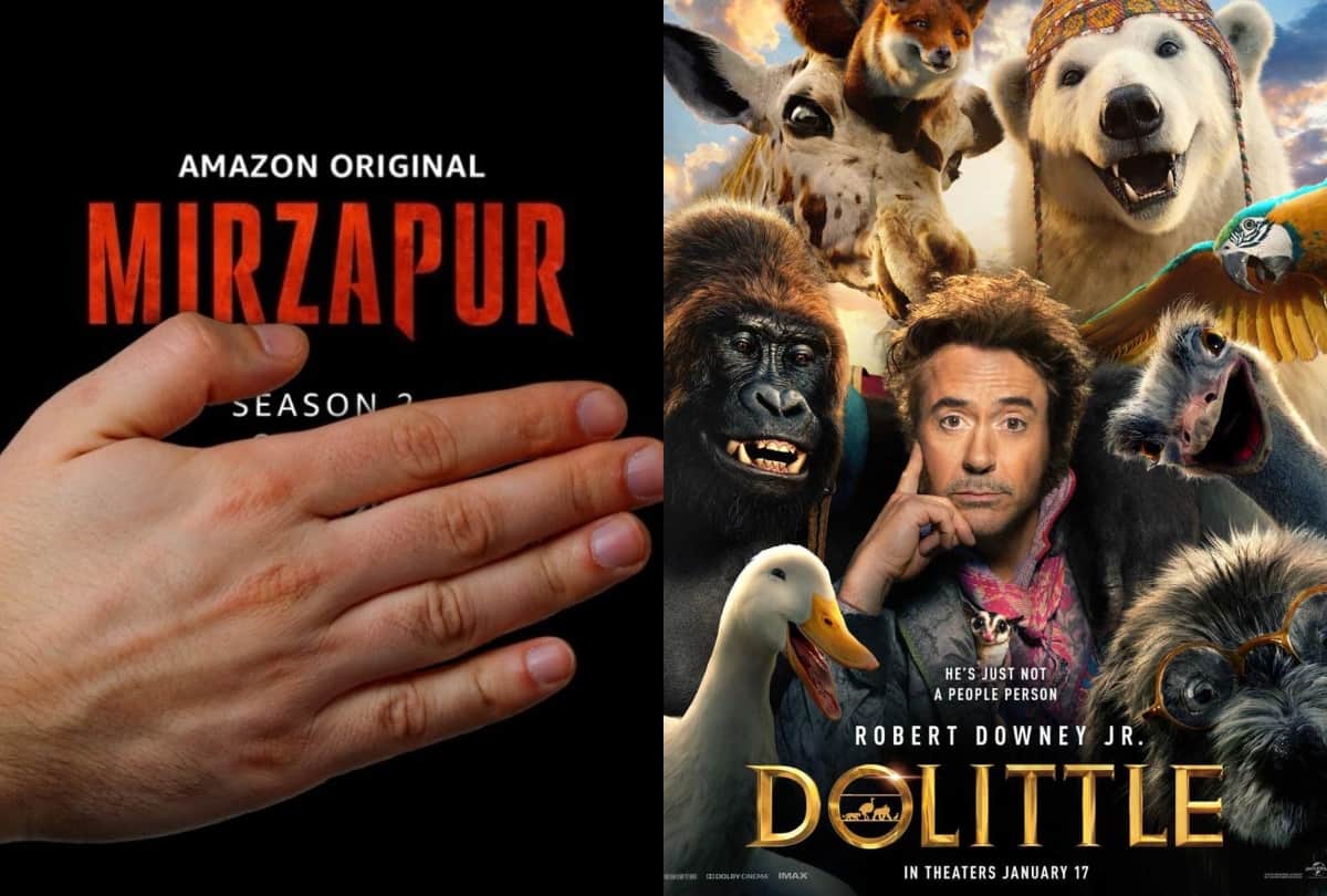 Mirzapur 2 motion poster to Robert Downey Jr first look in Dolittle these are five bollywood news