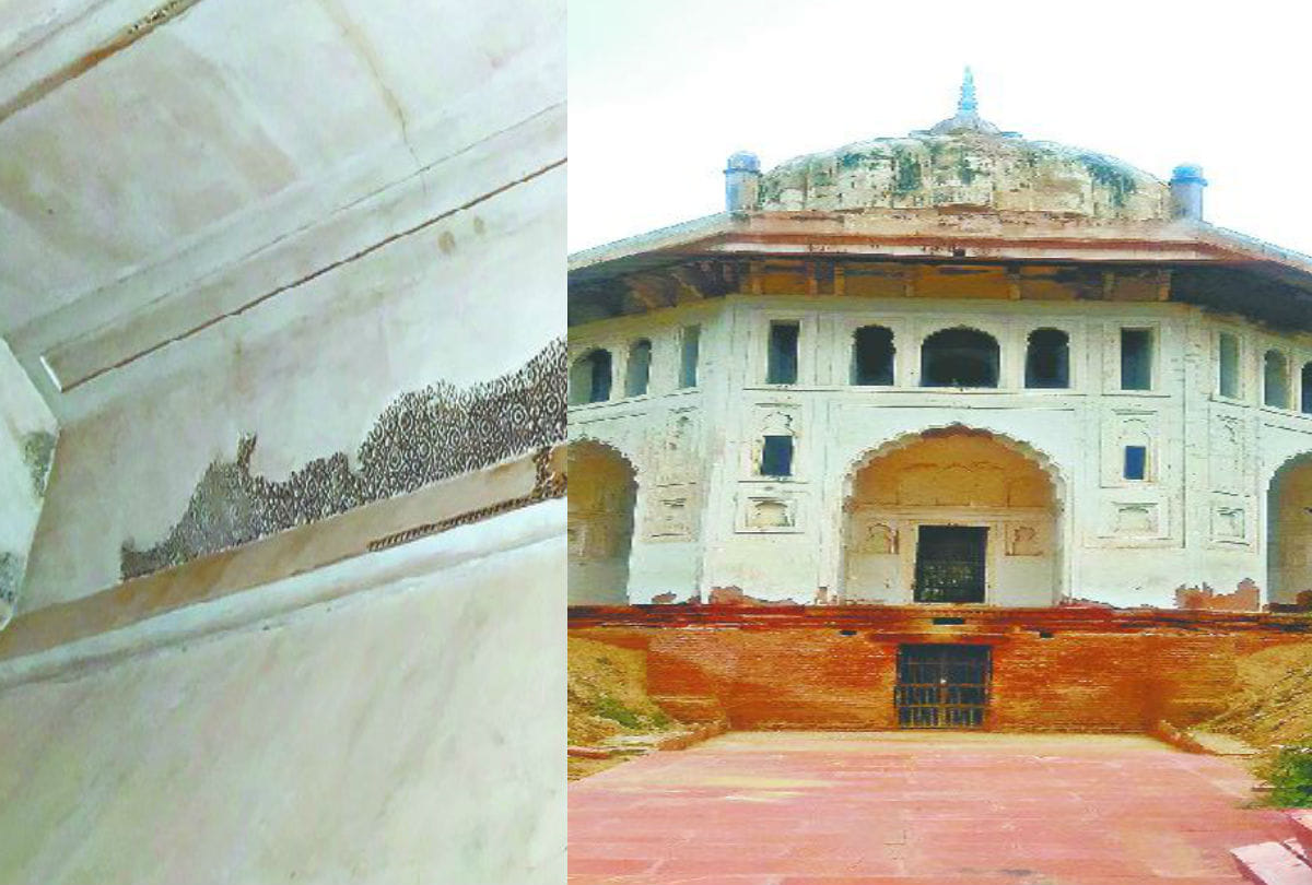 Jahangiri Mahal of Agra Fort and Sadiq Khan paint of white Agra News