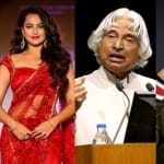 APJ Abdul Kalam, Ayushman Khurana, Sonakshi Sinha