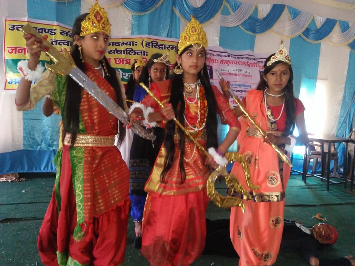 Navodaya Vidyalaya Bahuli wins Sanskrit drama