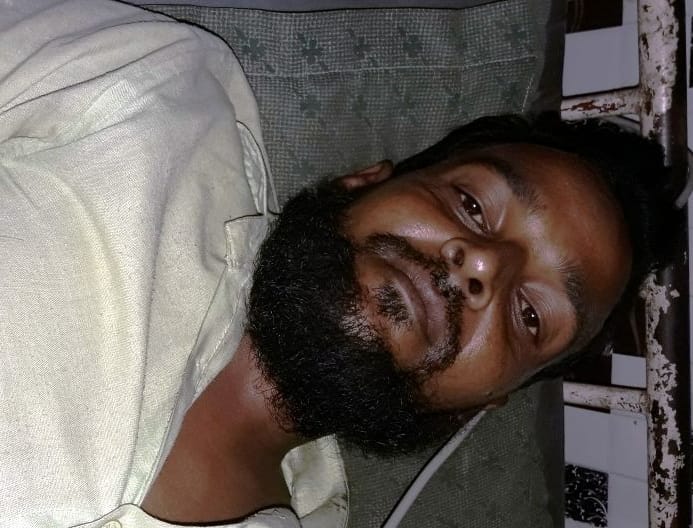 snake bite the youngman in the sleeping time at home