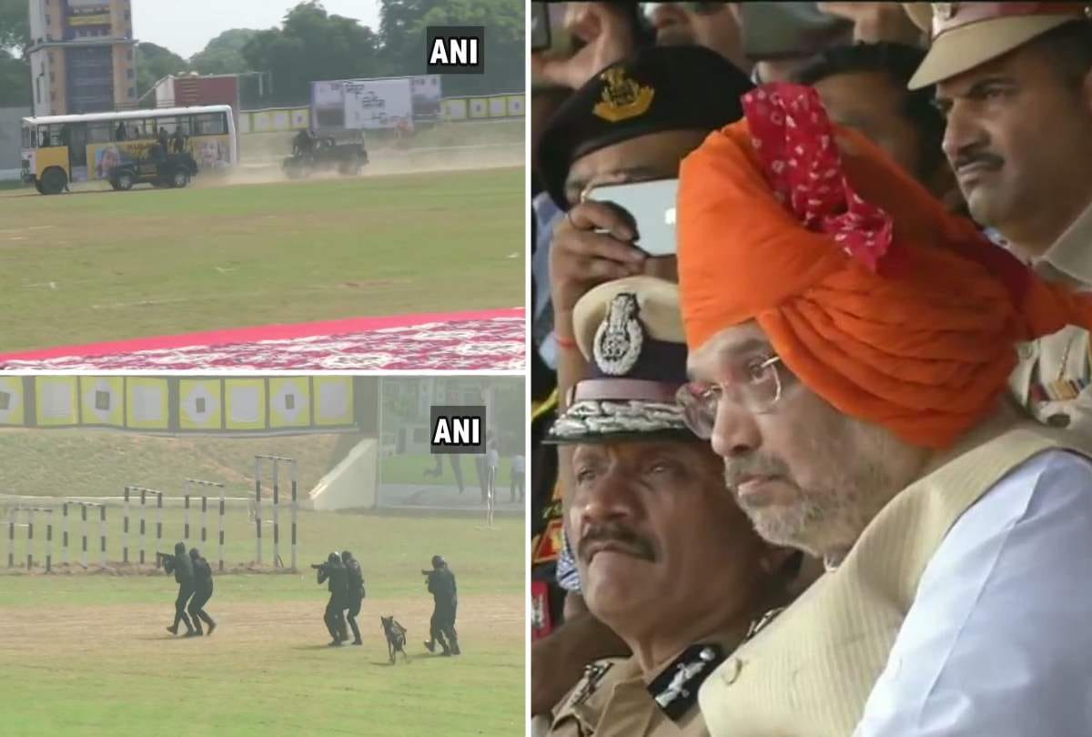 Amit Shah reach NSG foundation day program manesar says we have zero tolerance policy on terrorism