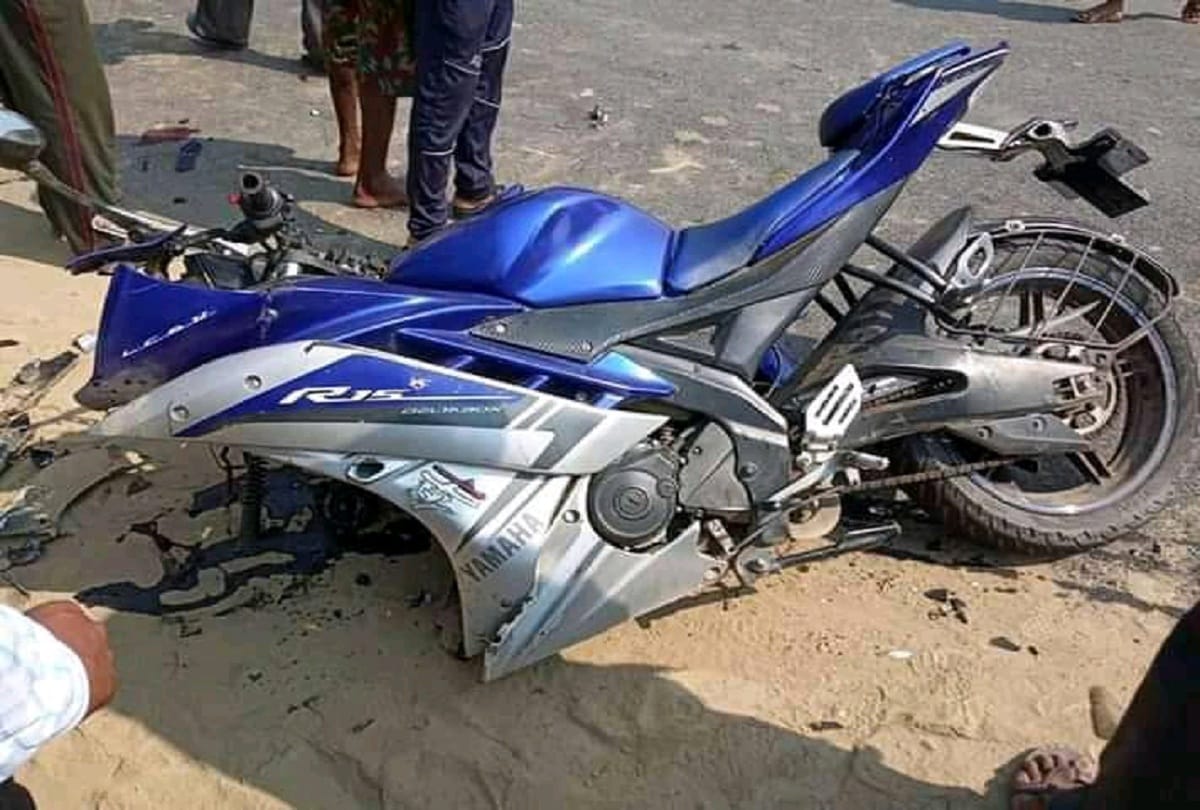 Four injured in a motorcycle accident in Maharajganj admitted in hospital