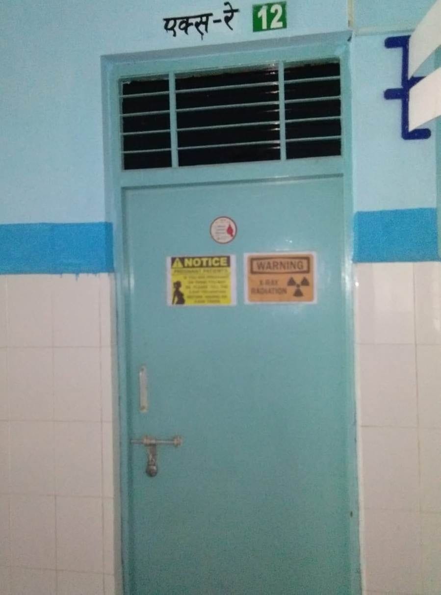 X-ray machine blowing dust in CHC Sahia for one year