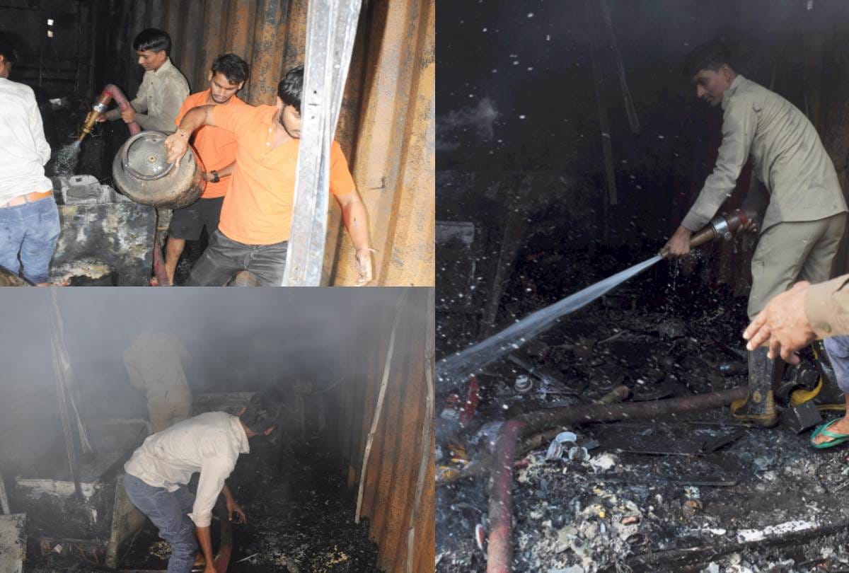 fire in restaurant in lucknow