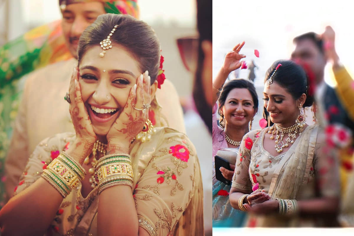 mohena kumari singh flaunt royal bridal look on wedding day
