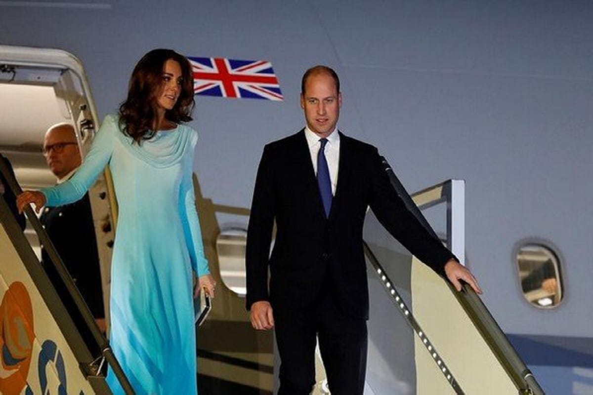 Prince William of Britain and his wife reached Pakistan for their five day visit