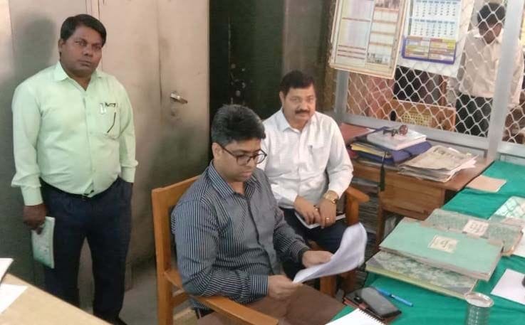 Surprise inspection of departments, 75 personnel absent