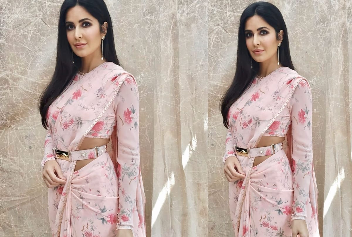 Diwali 2019 katrina kaif different style in floral saree