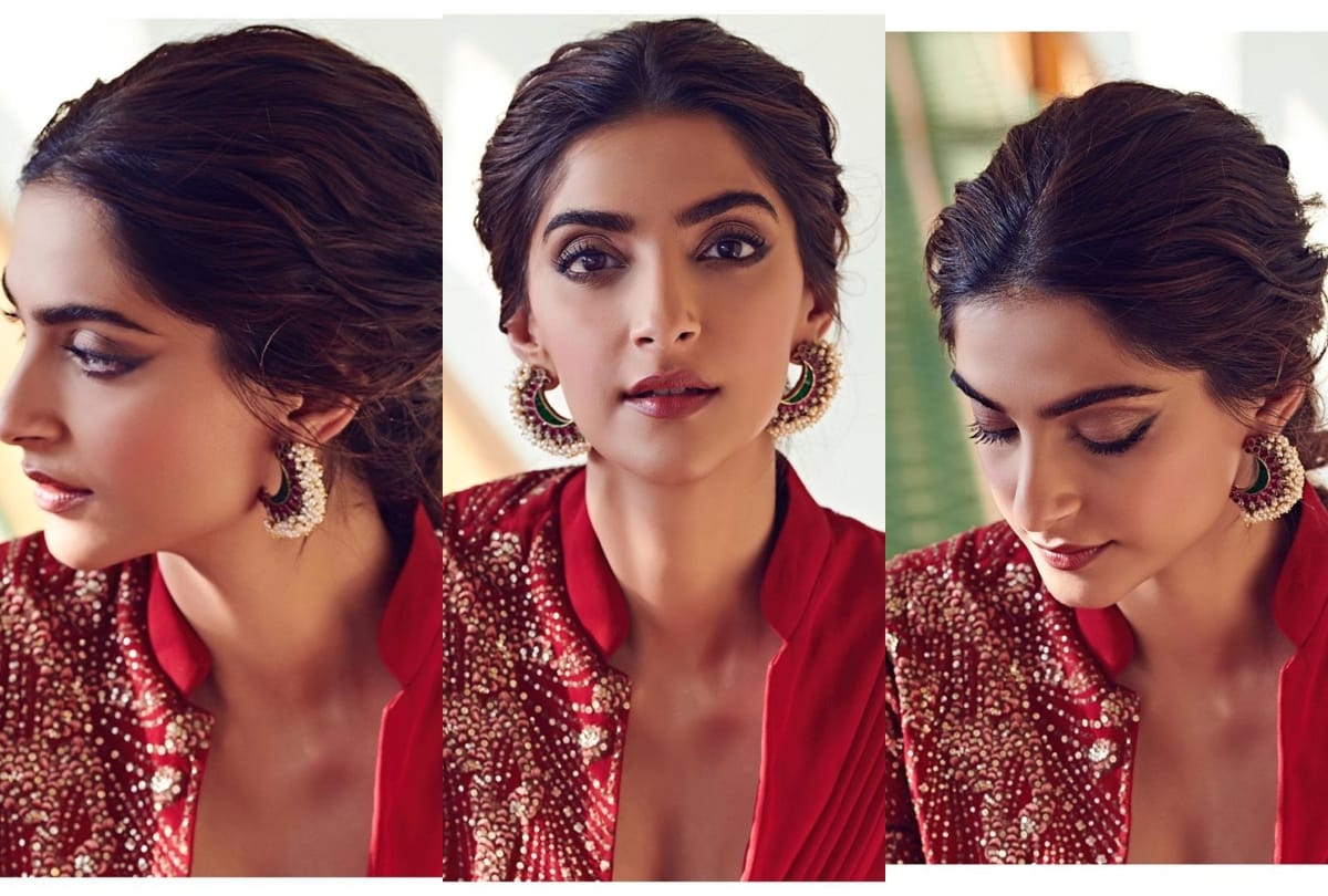 Karwa chauth 2019 try trendy earrings of sonam kapoor in this festive season