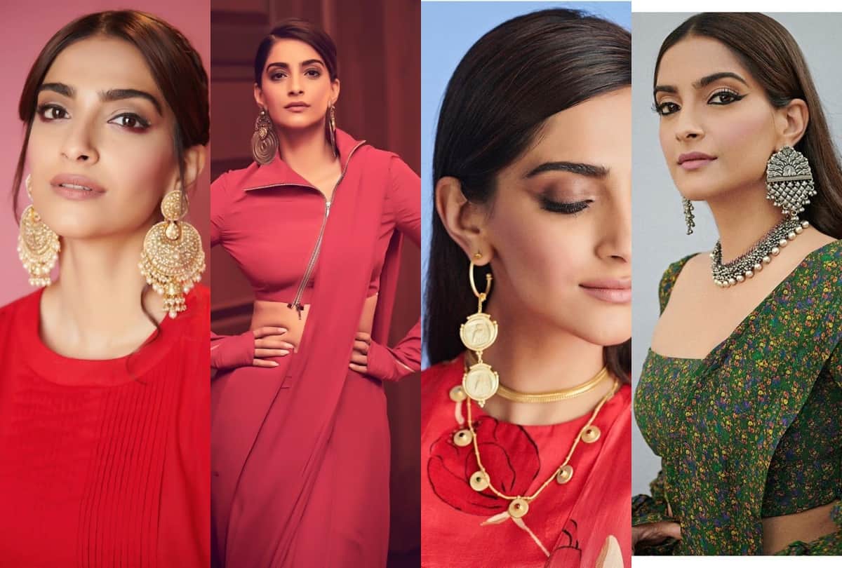 Karwa chauth 2019 try trendy earrings of sonam kapoor in this festive season