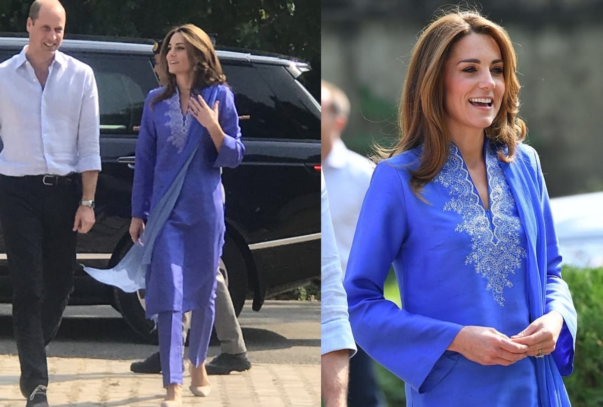 kate middleton and prince william looks stunning in traditional outfit