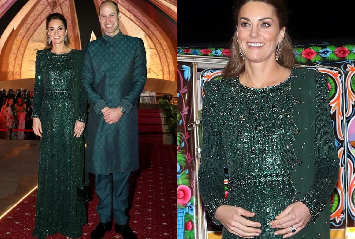 kate middleton and prince william looks stunning in traditional outfit