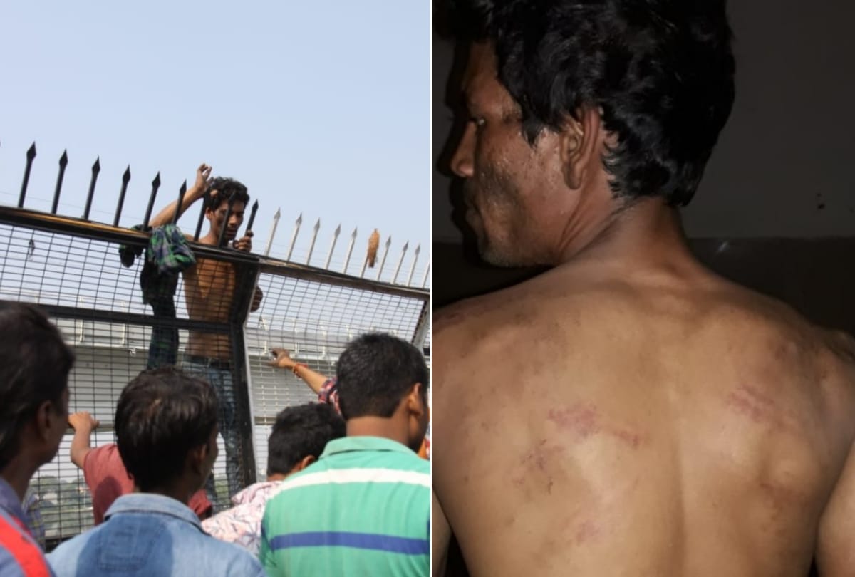 GRP beaten a man in lucknow