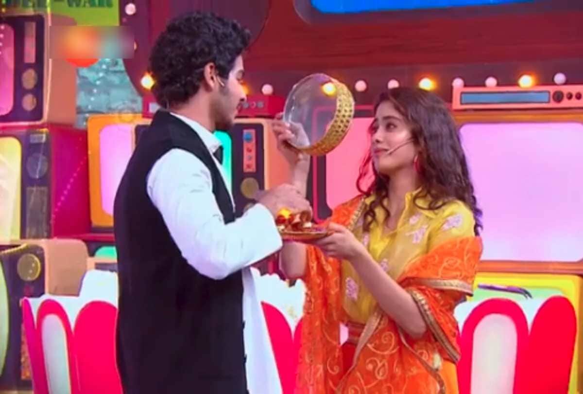 janhvi kapoor karwa chauth fast for ishaan khatter video viral