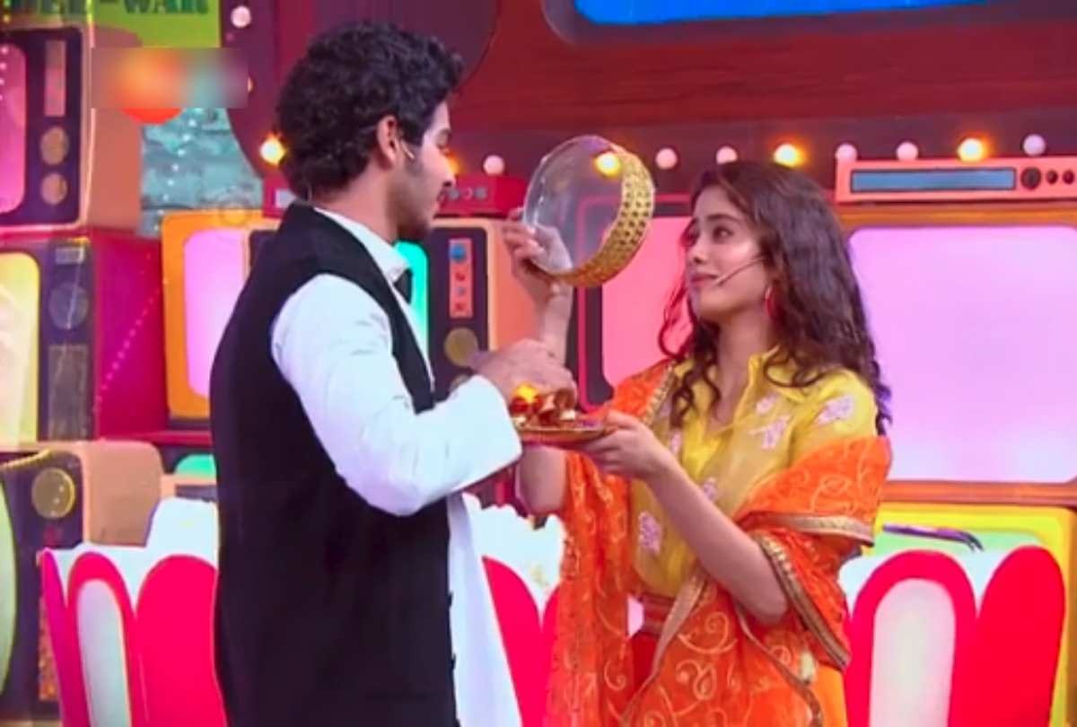 janhvi kapoor karwa chauth fast for ishaan khatter video viral