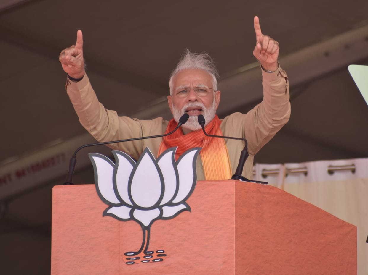 I have brought those who spread corruption in five years to the jail door, now I will send in: Modi