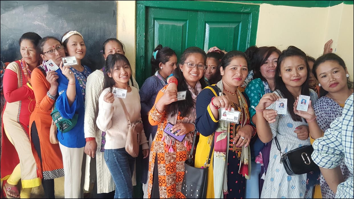 Polling in DDhat, Munsiyari, Dharchula in the last phase