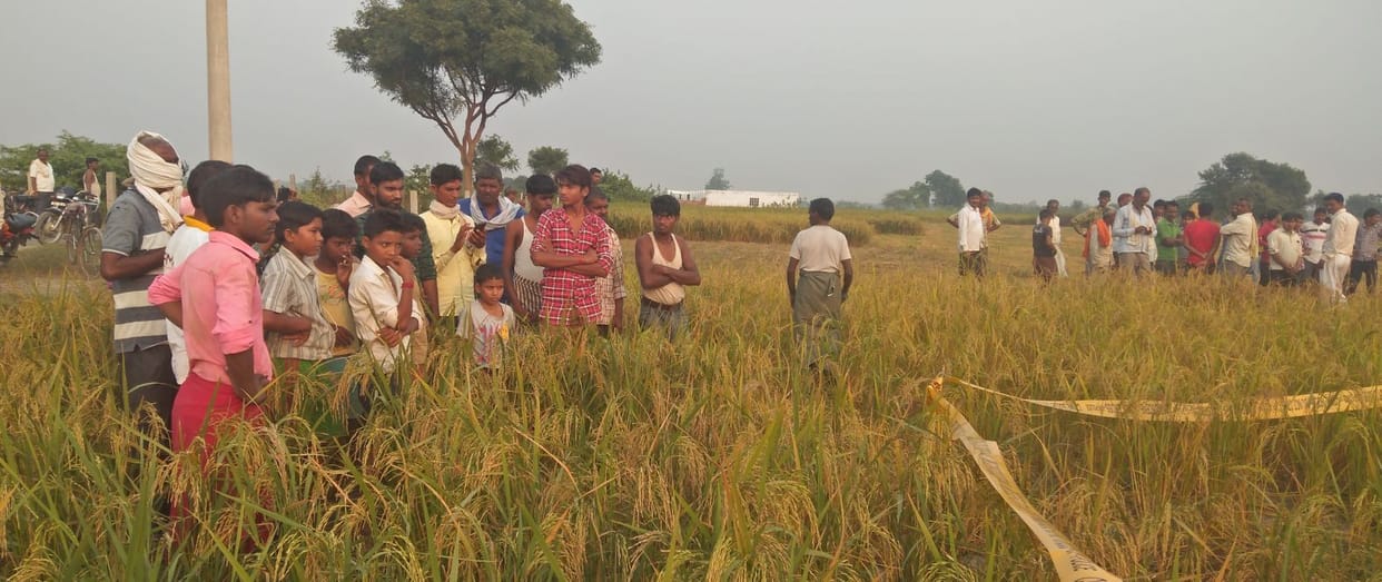 After killing the woman, the dead body was thrown in the paddy field