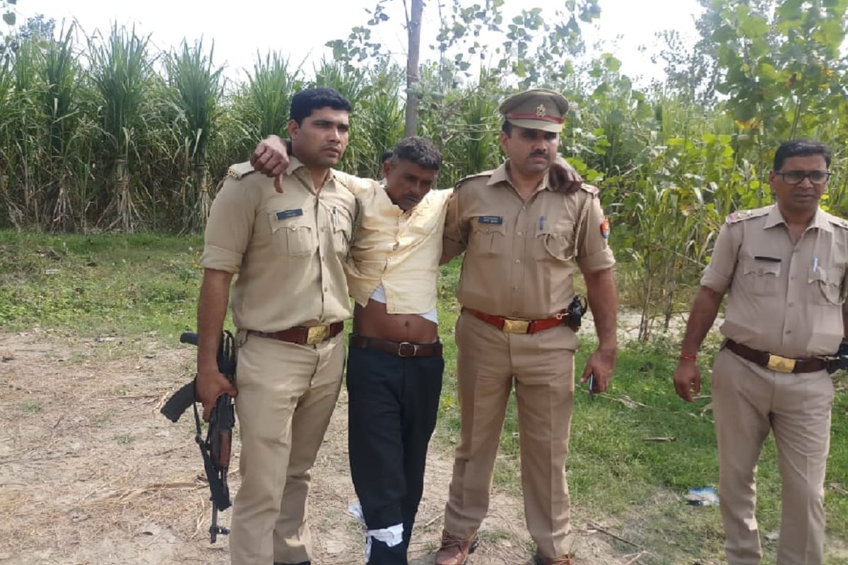A accused arrested in encounter by police at Muzaffarnagar district of Uttar Pradesh