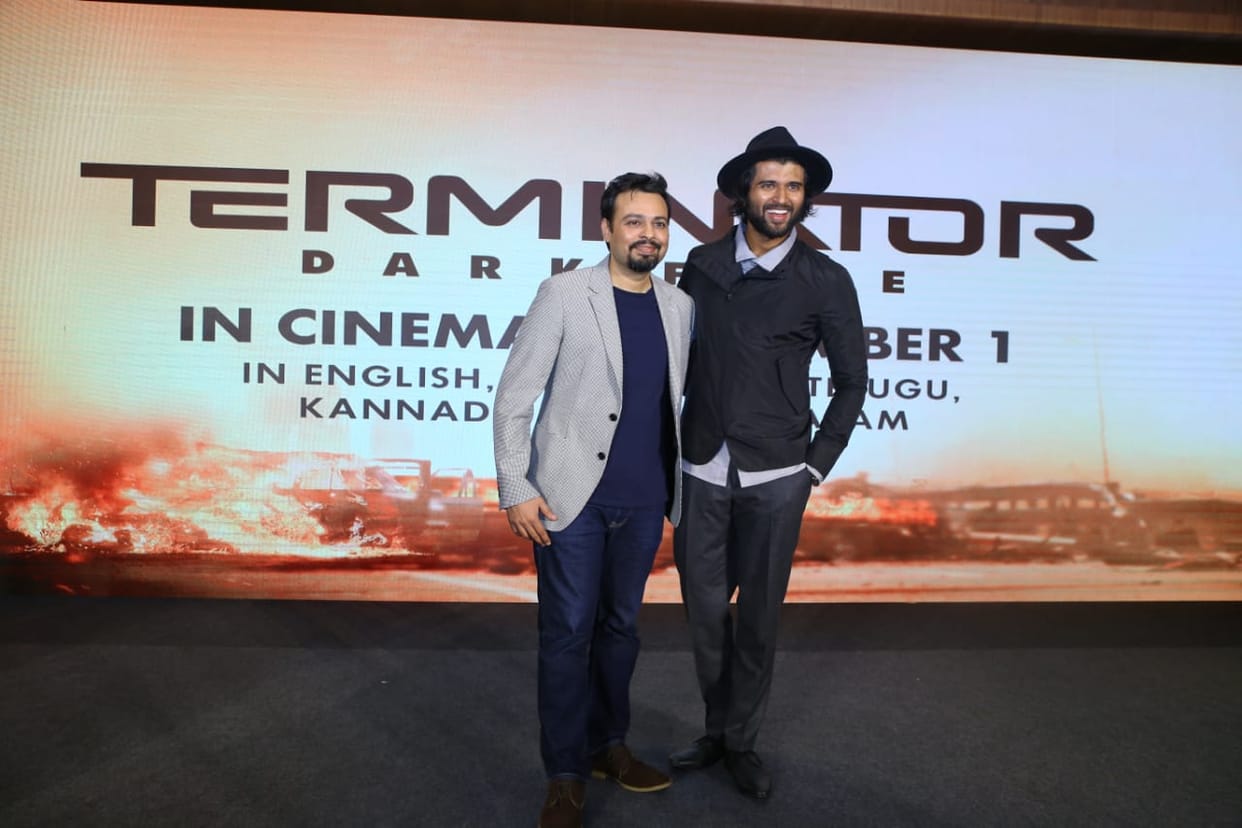 Vijay Deverakonda releases Terminator Dark Fate telugu trailer in Hyderabad