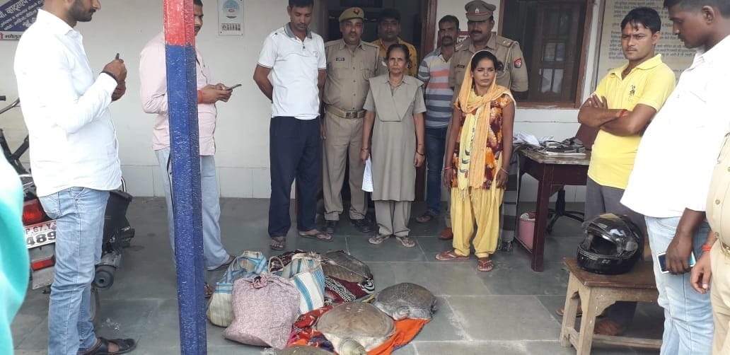 Woman arrested with 32 accused