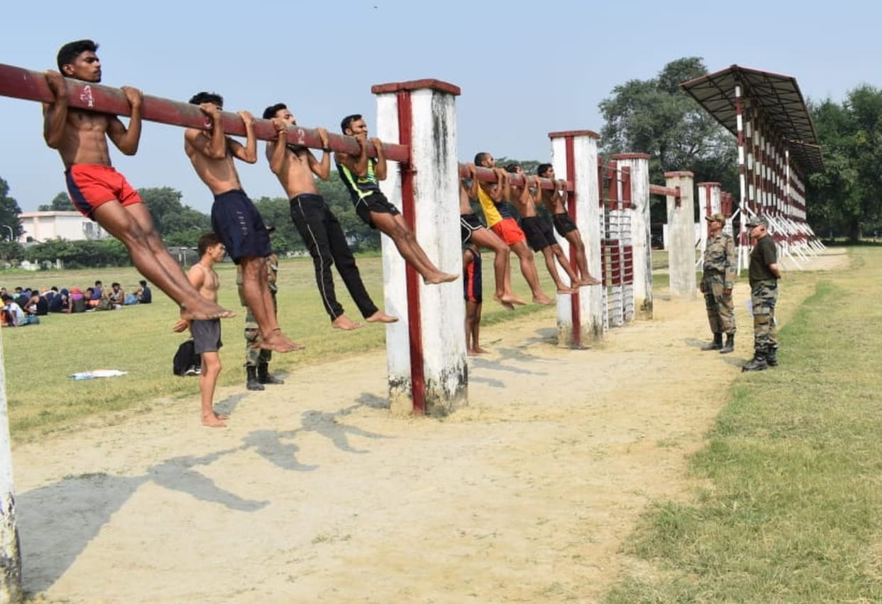 1,374 involved in army recruitment, 165 pass