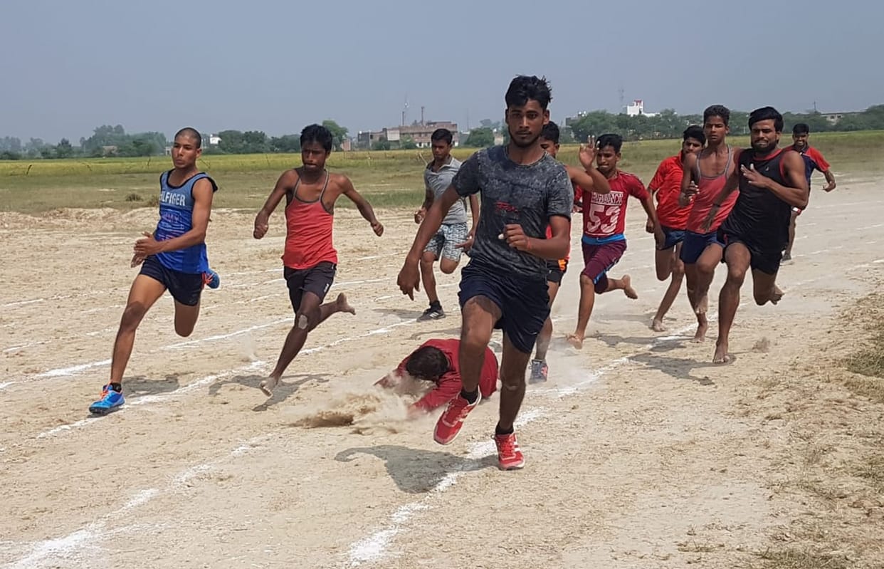 runing comption in mainpuri