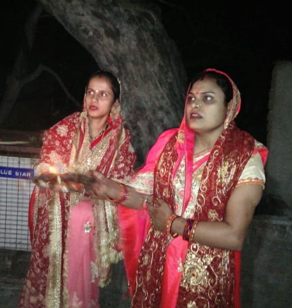 Suhaagins prayed for longevity of husband by keeping a fast