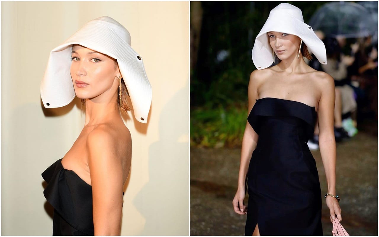 supermodel bella hadid takes 24k gold face treatment for london fashion week 2020