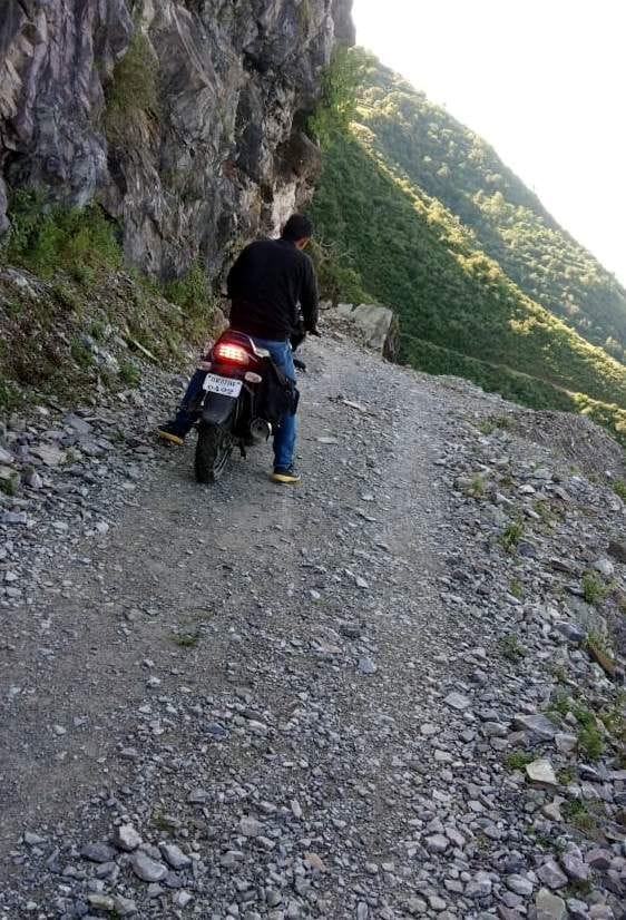 Even after 19 years, the road is not asphalt