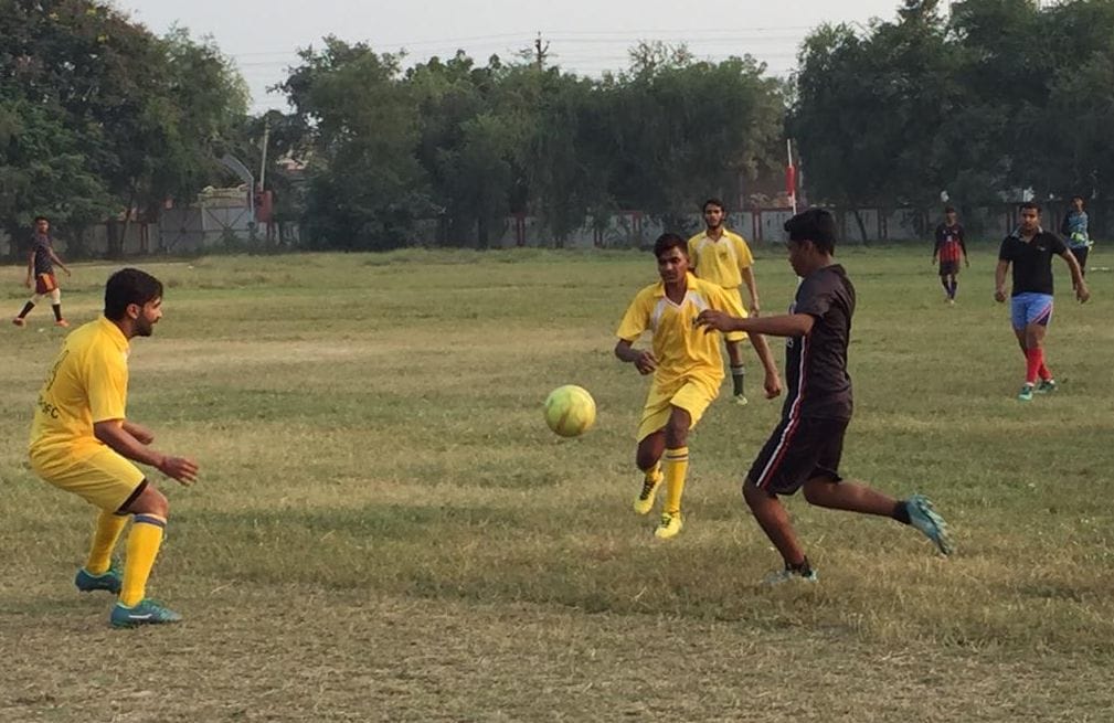 hardoi wins football match