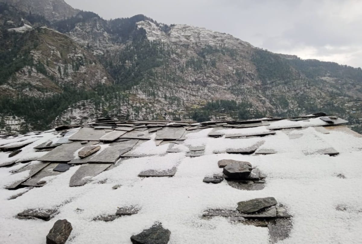 Himachal: snowfall in Rohtang, hailstorm in Kullu damages crops