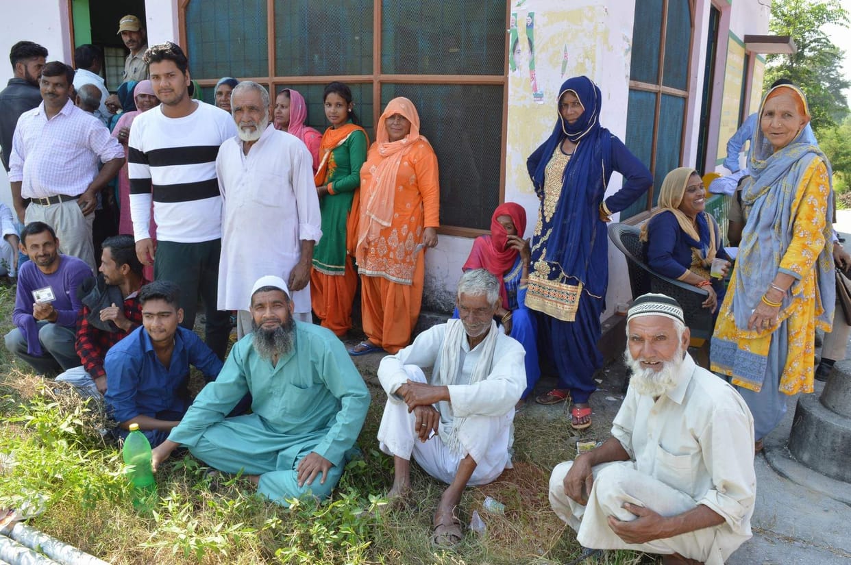 People expressed their anger at the slow turnout of voting