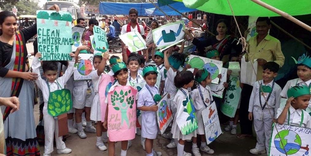 bachchon ne diya green chhibaraamoo, kleen chhibaraamoo ka sandesh