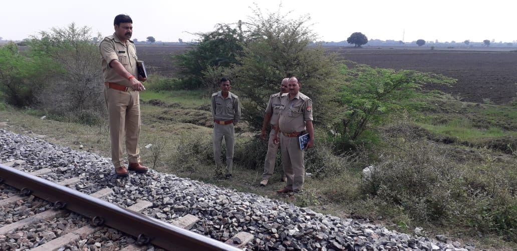 The body of the young man found on the railway track