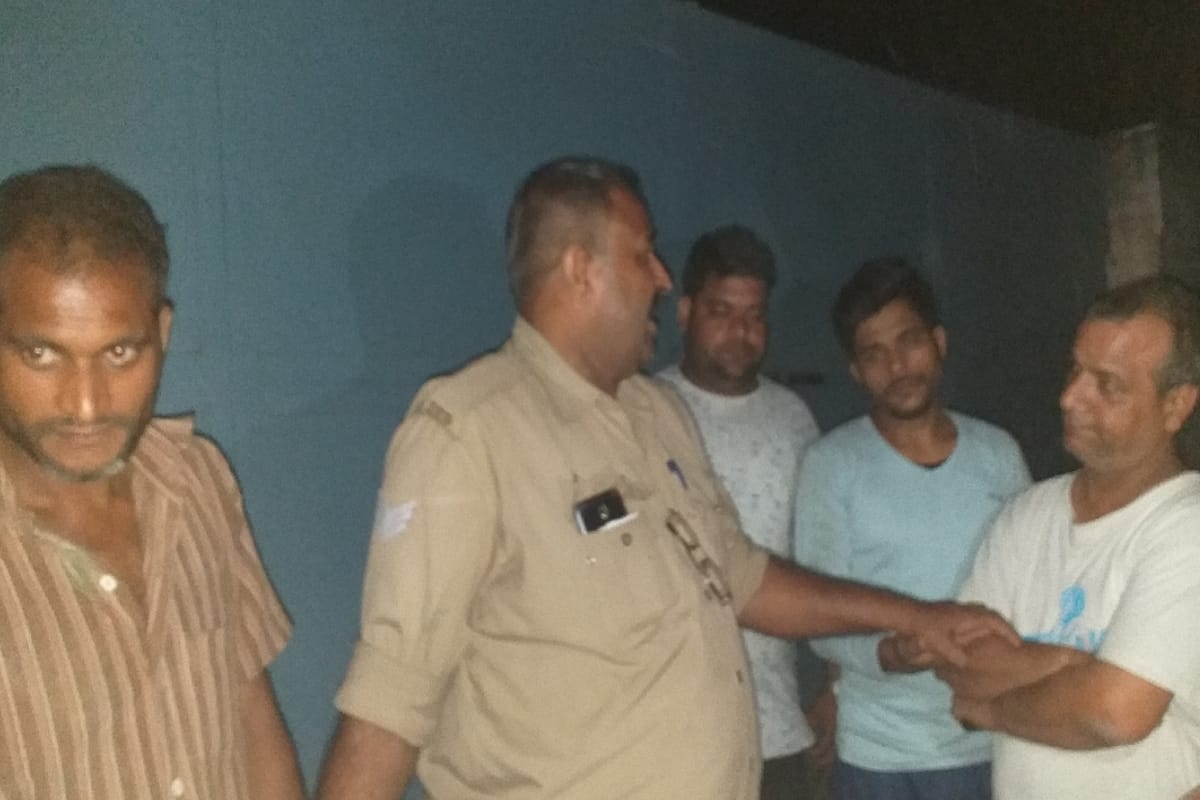 illegal firecrackers of forty lakh rupee recovered from the village in meerut