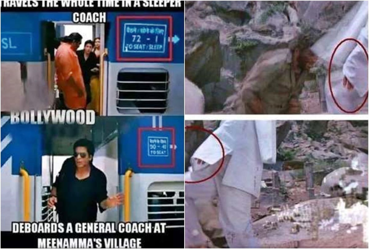 Funny Mistakes in Bollywood Movies Rab Ne Bana Di Jodi Bang Bang Chennai Express 3 Idiots Sholay