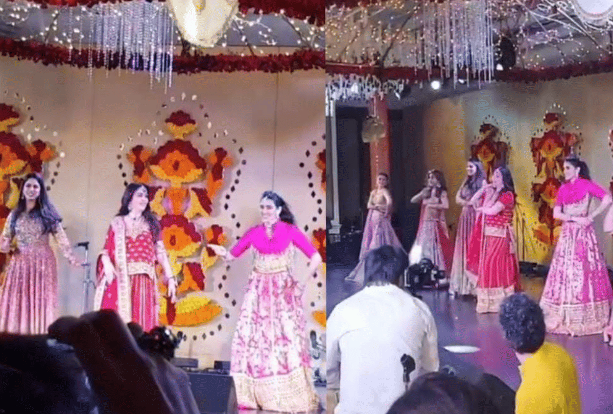 isha ambani shloka mehta and nita ambani dance together at family friend wedding
