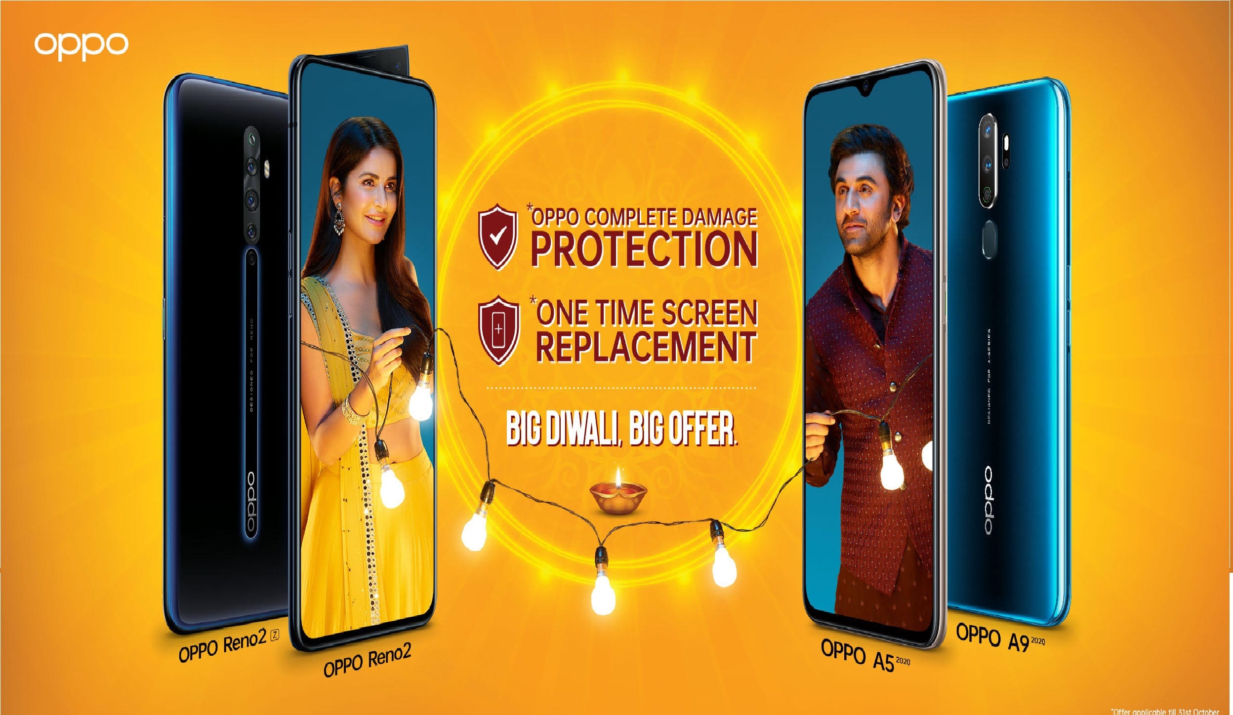oppo reno2 series Big diwali offers sale