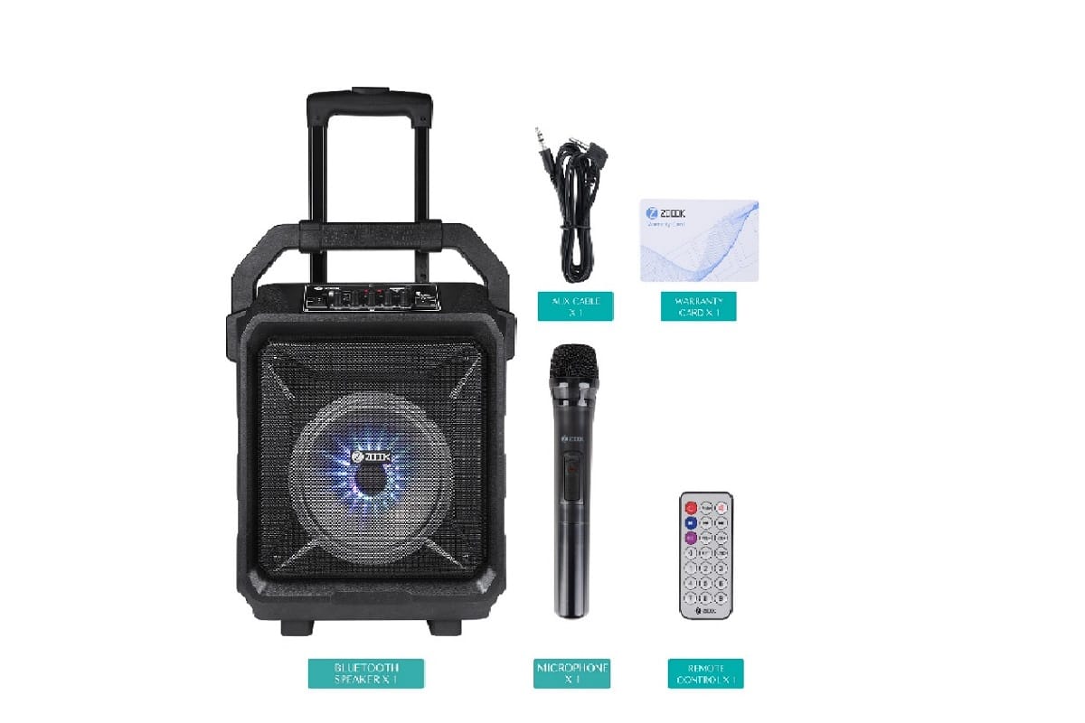 ZOOOK launches Rocker Thunder XL A bluetooth trolley speaker with Karaoke