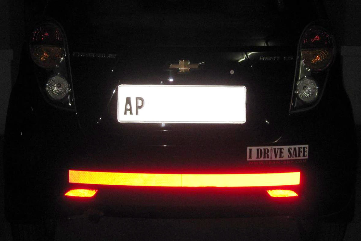 Vehicles must have reflective tape for night visibility otherwise ready for heavy fines