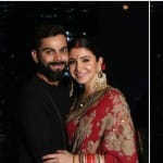 anushka sharma looks elegant in red chiffon saree for karva chauth celebration 2019