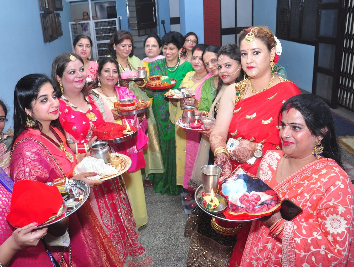 karva chauth puja jhansi
