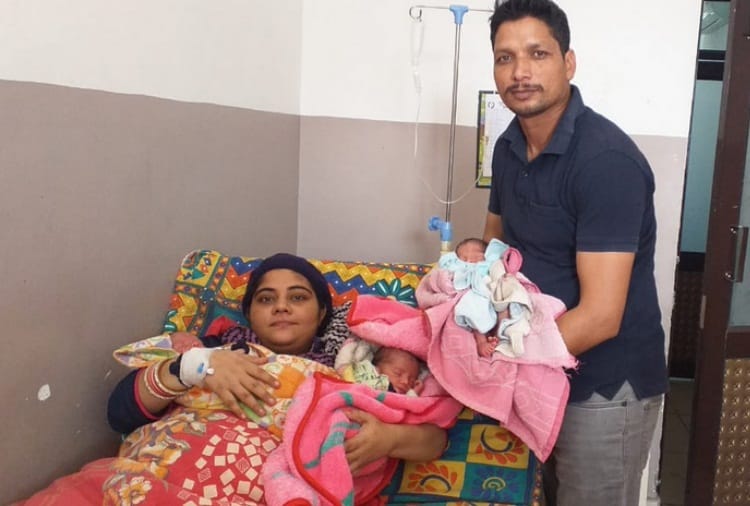 BSF Jawan Wife Gave Birth to Three Baby Boy
