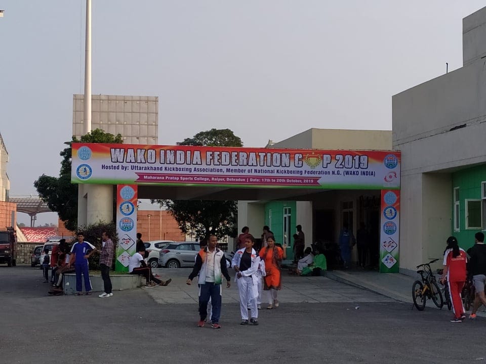 WAKO India Kickboxing Federation Cup in dehradun  negligence for 19 state Team match