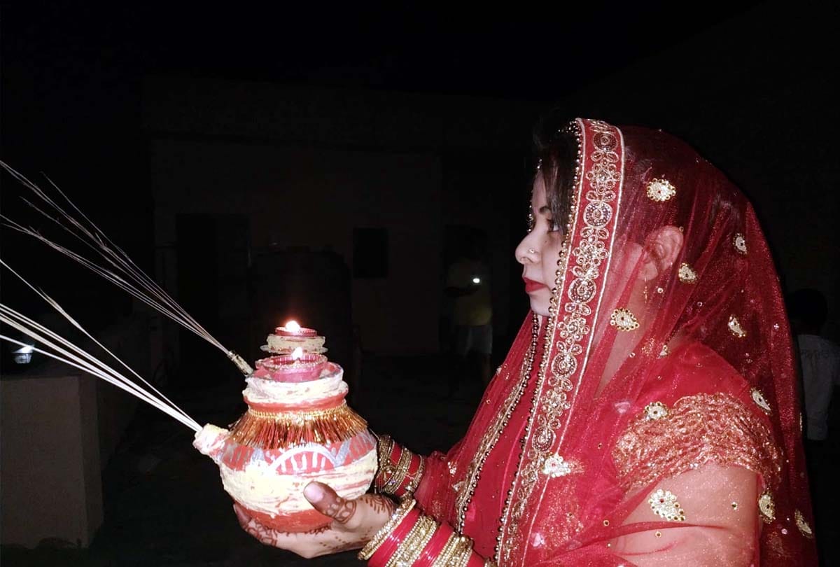 Karwachauth celebrated in Jammu Kashmir, Karwa chauth special photos