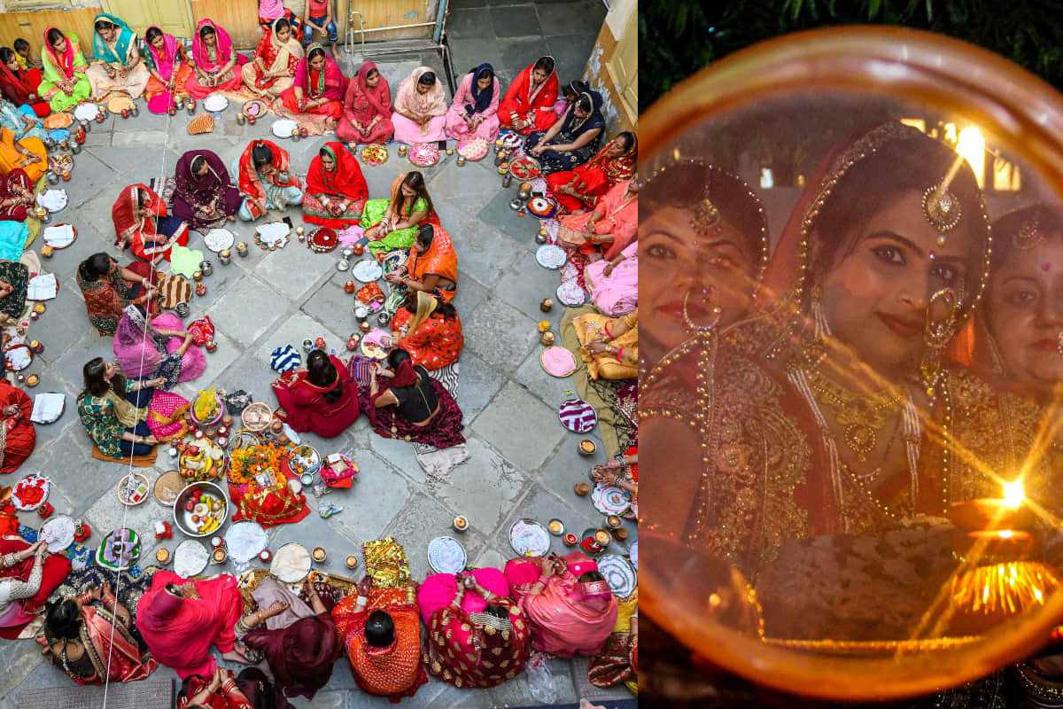 beautiful pictures of karva chauth 2019 in India