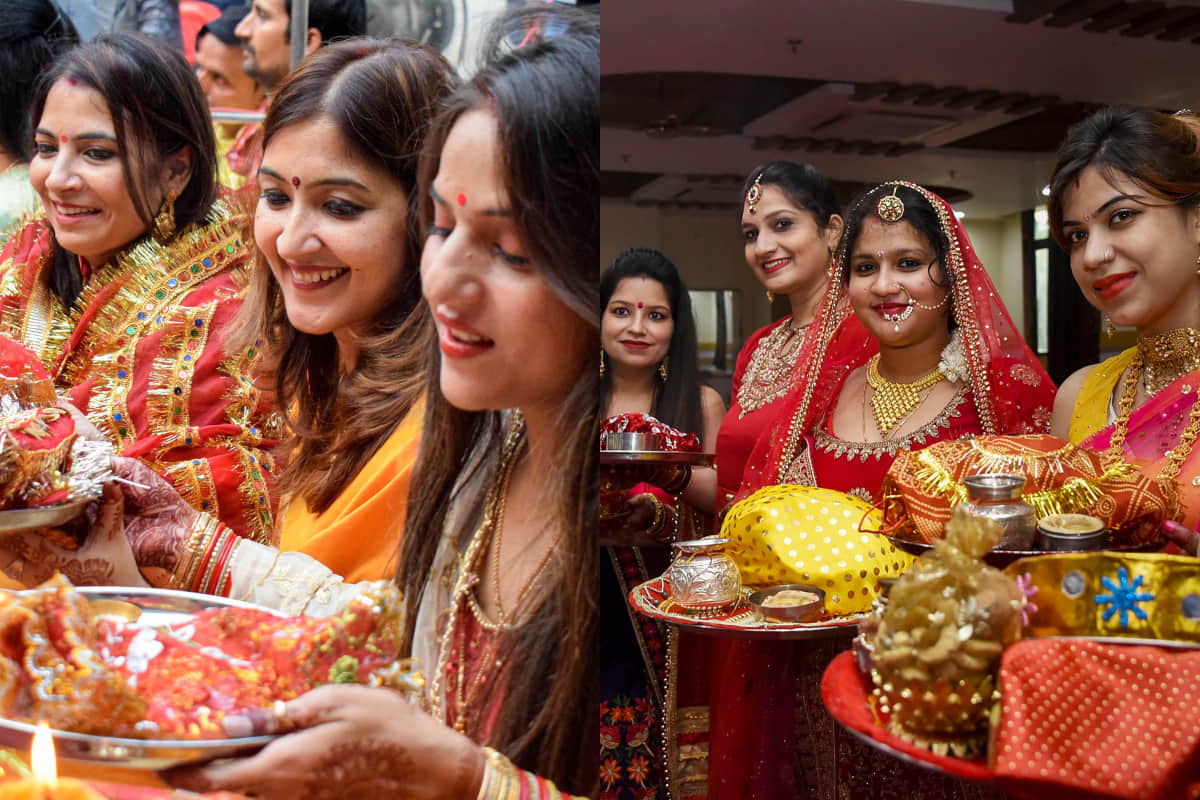 beautiful pictures of karva chauth 2019 in India